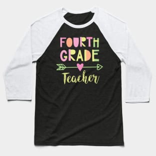 4th Grade Teacher Gift Idea Baseball T-Shirt